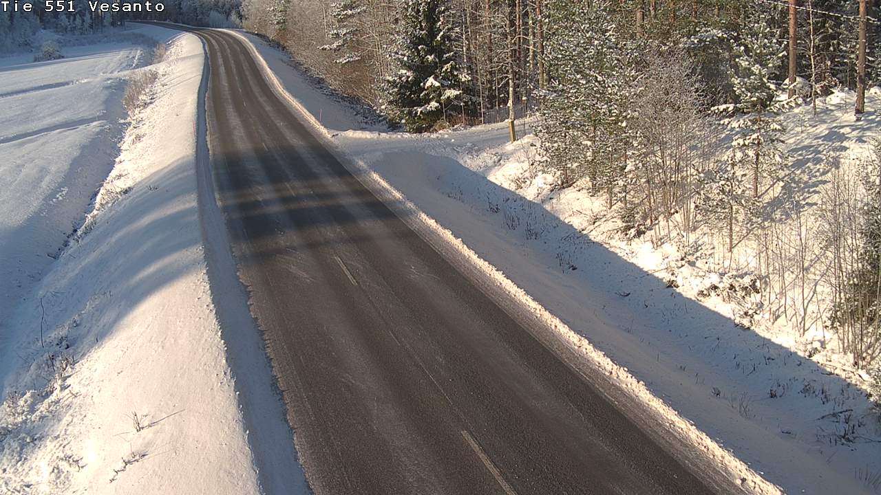 Weather Camera Image Road 551 Vesanto Löttökorpi, Vesanto, Pohjois-Savo