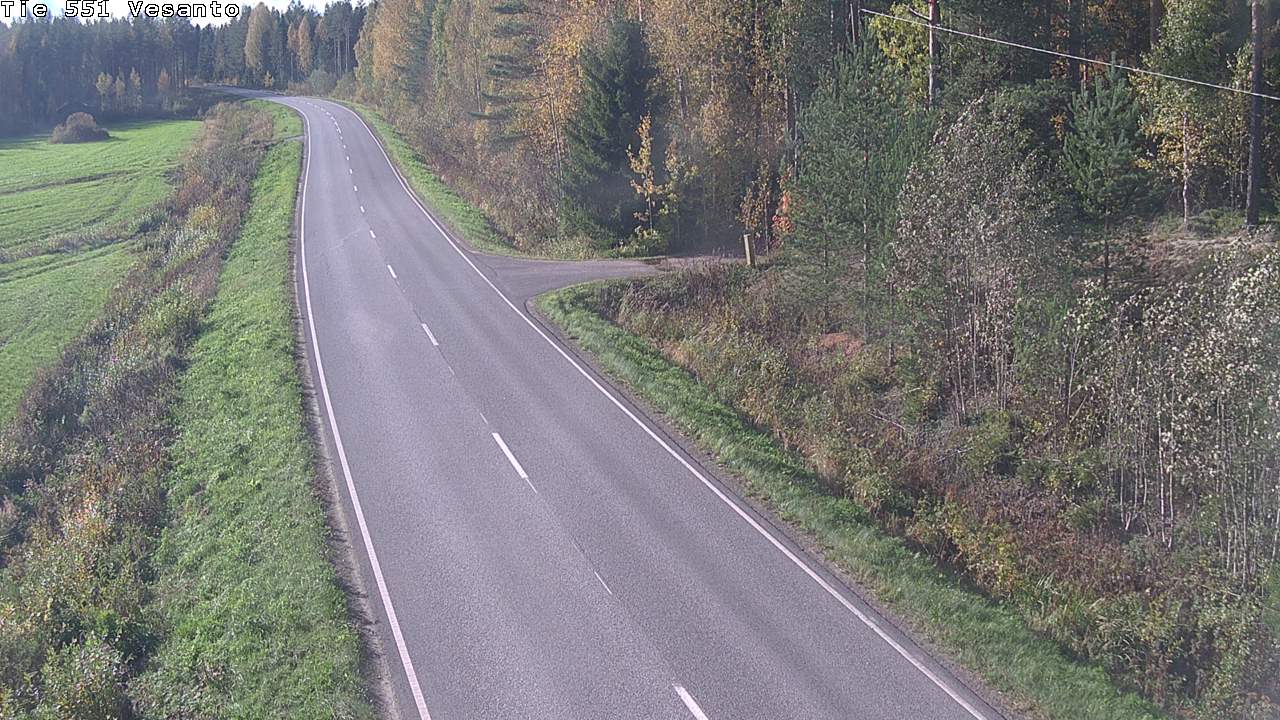 Weather Camera Image Road 551 Vesanto Löttökorpi, Vesanto, Pohjois-Savo