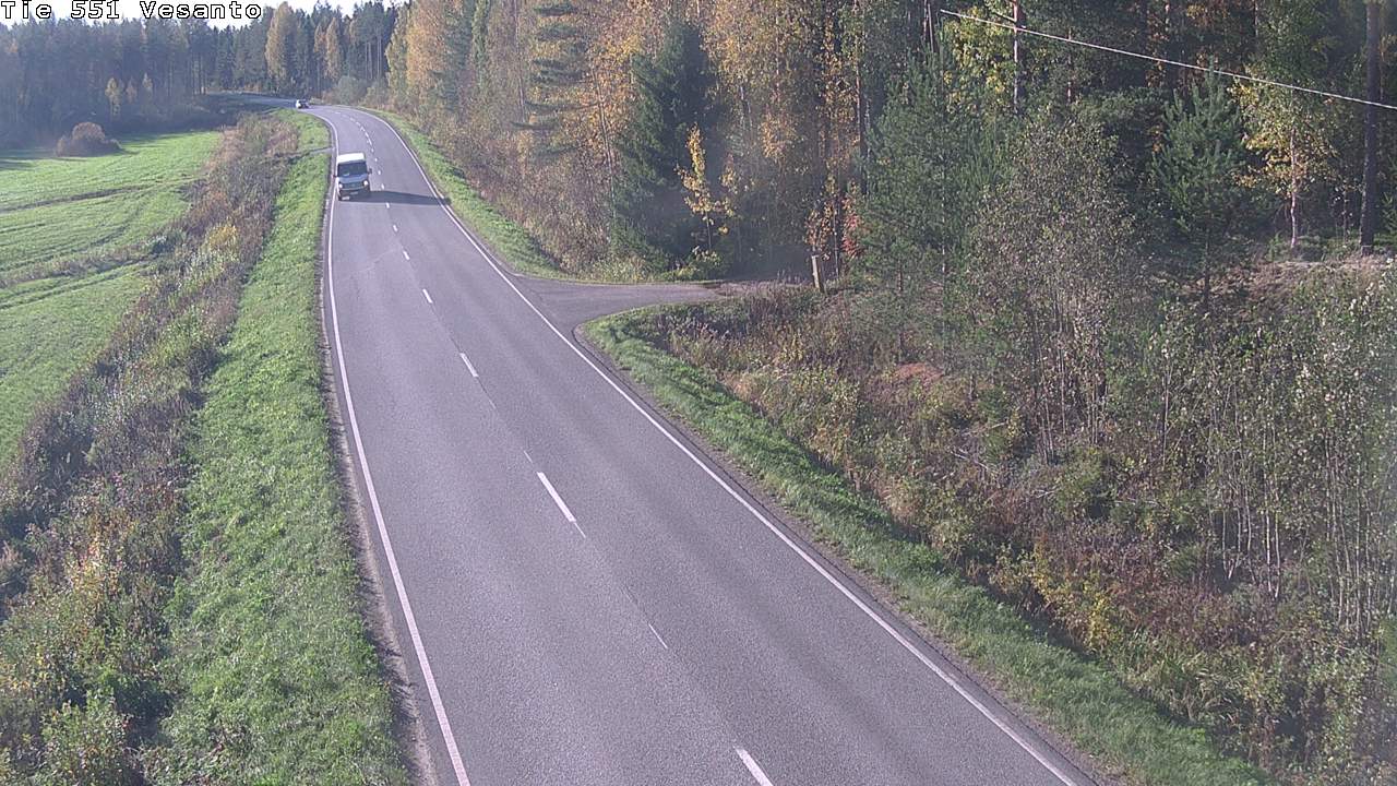 Weather Camera Image Road 551 Vesanto Löttökorpi, Vesanto, Pohjois-Savo