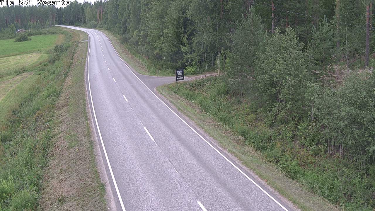 Weather Camera Image Väg 551 Vesanto Löttökorpi, Vesanto, Pohjois-Savo