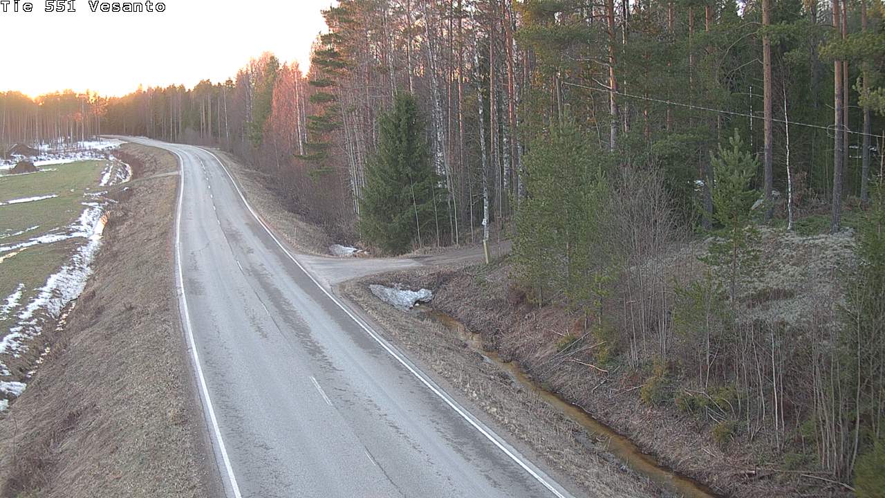Weather Camera Image Road 551 Vesanto Löttökorpi, Vesanto, Pohjois-Savo