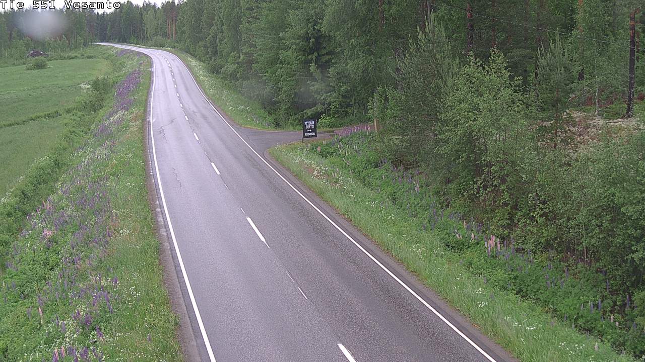 Weather Camera Image Väg 551 Vesanto Löttökorpi, Vesanto, Pohjois-Savo