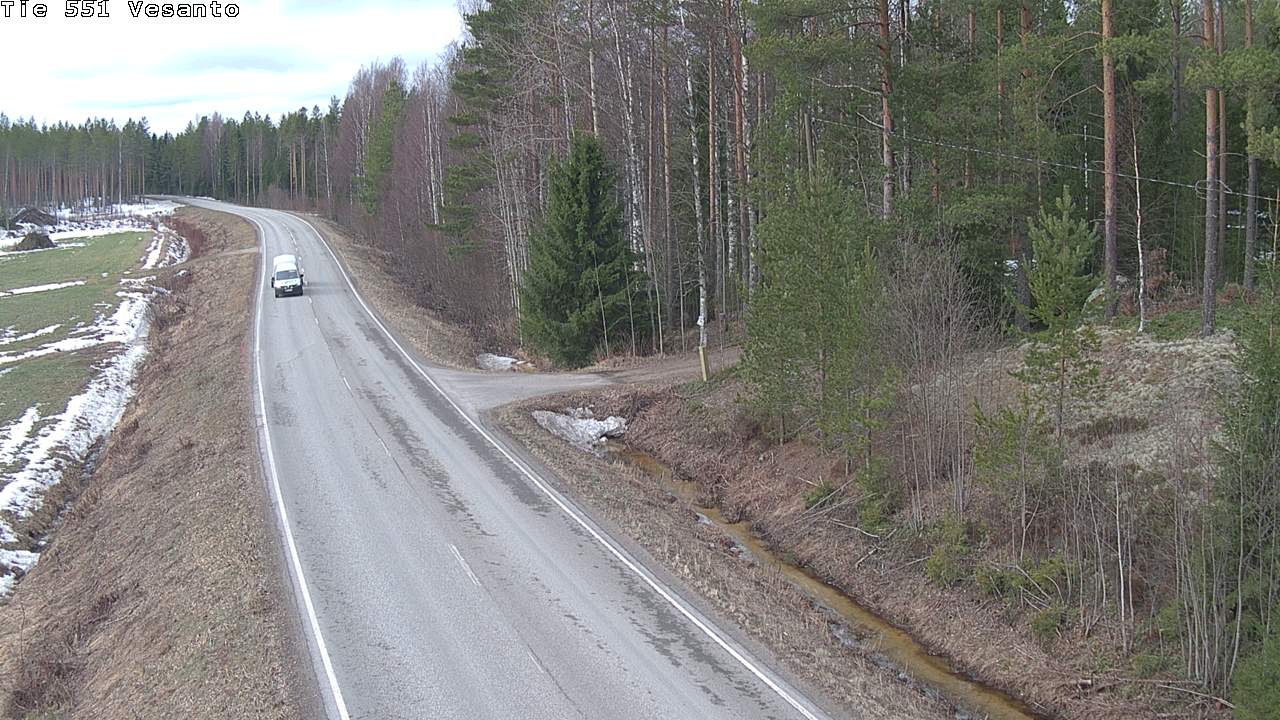 Weather Camera Image Väg 551 Vesanto Löttökorpi, Vesanto, Pohjois-Savo