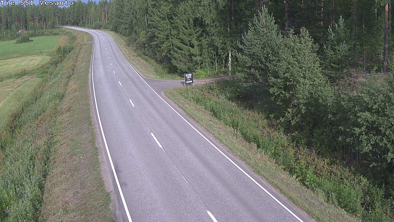Weather Camera Image Väg 551 Vesanto Löttökorpi, Vesanto, Pohjois-Savo