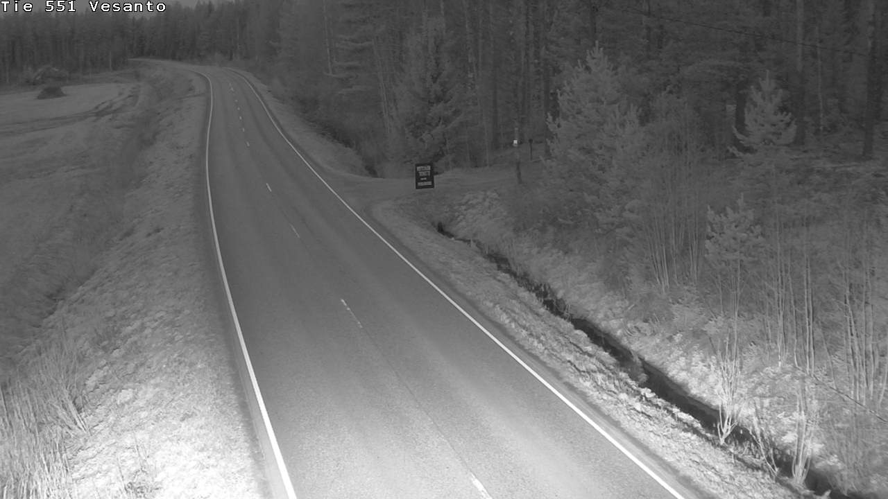 Weather Camera Image Road 551 Vesanto Löttökorpi, Vesanto, Pohjois-Savo