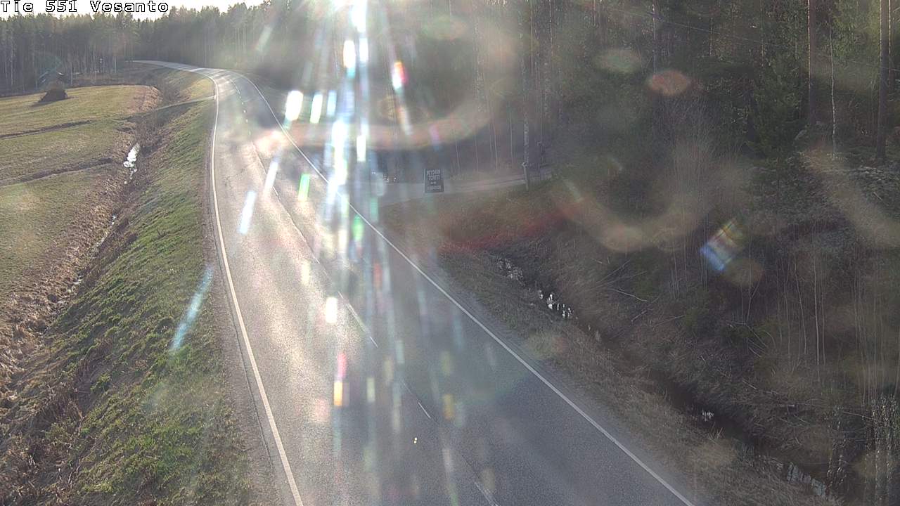 Weather Camera Image Väg 551 Vesanto Löttökorpi, Vesanto, Pohjois-Savo