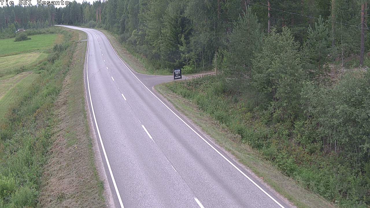 Weather Camera Image Väg 551 Vesanto Löttökorpi, Vesanto, Pohjois-Savo