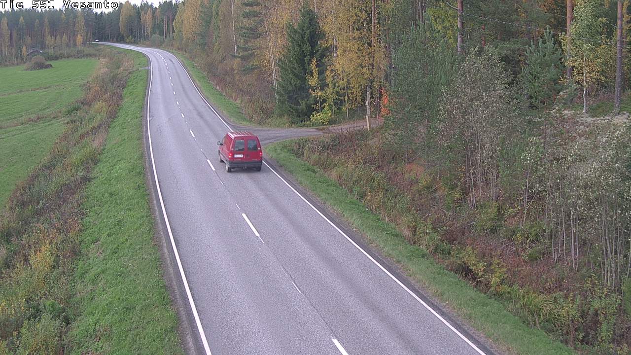 Weather Camera Image Road 551 Vesanto Löttökorpi, Vesanto, Pohjois-Savo