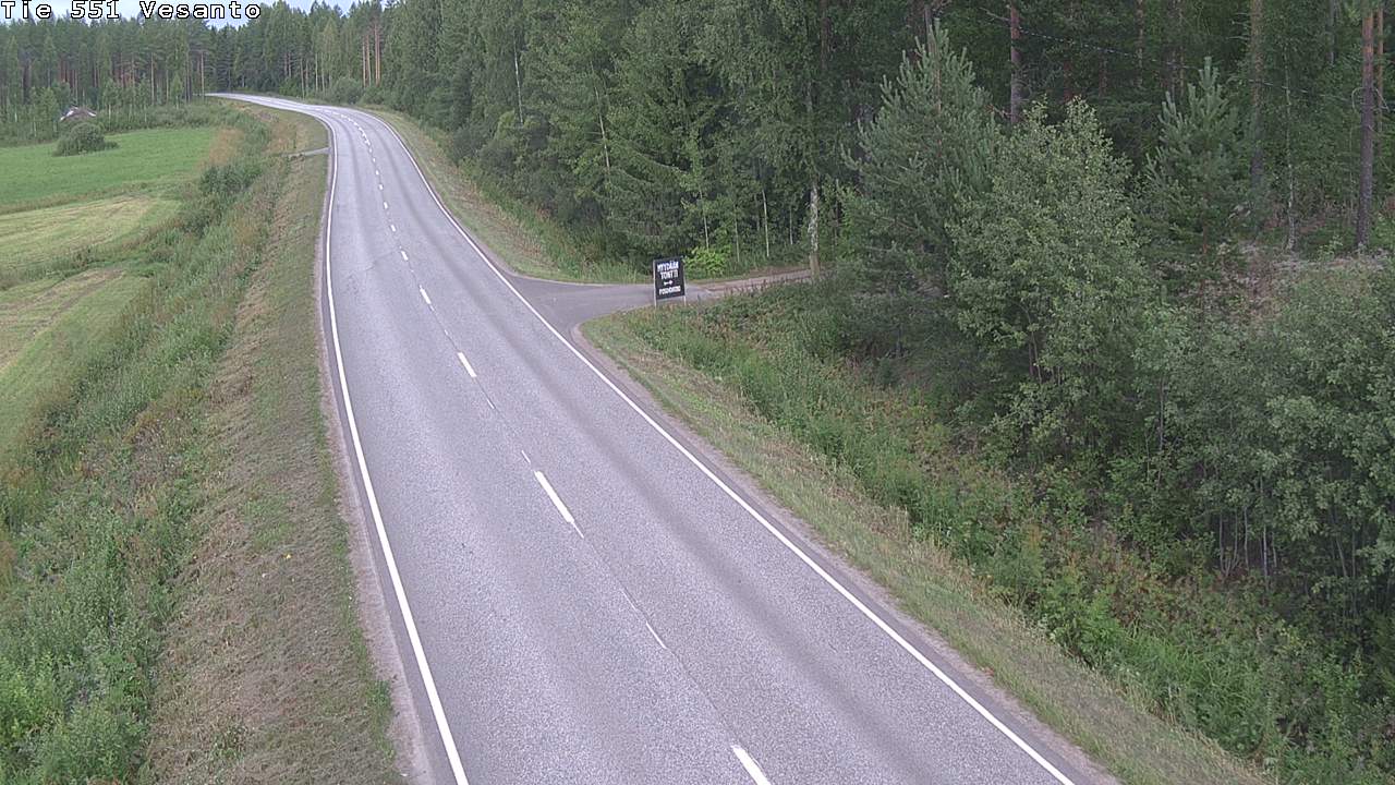 Weather Camera Image Väg 551 Vesanto Löttökorpi, Vesanto, Pohjois-Savo