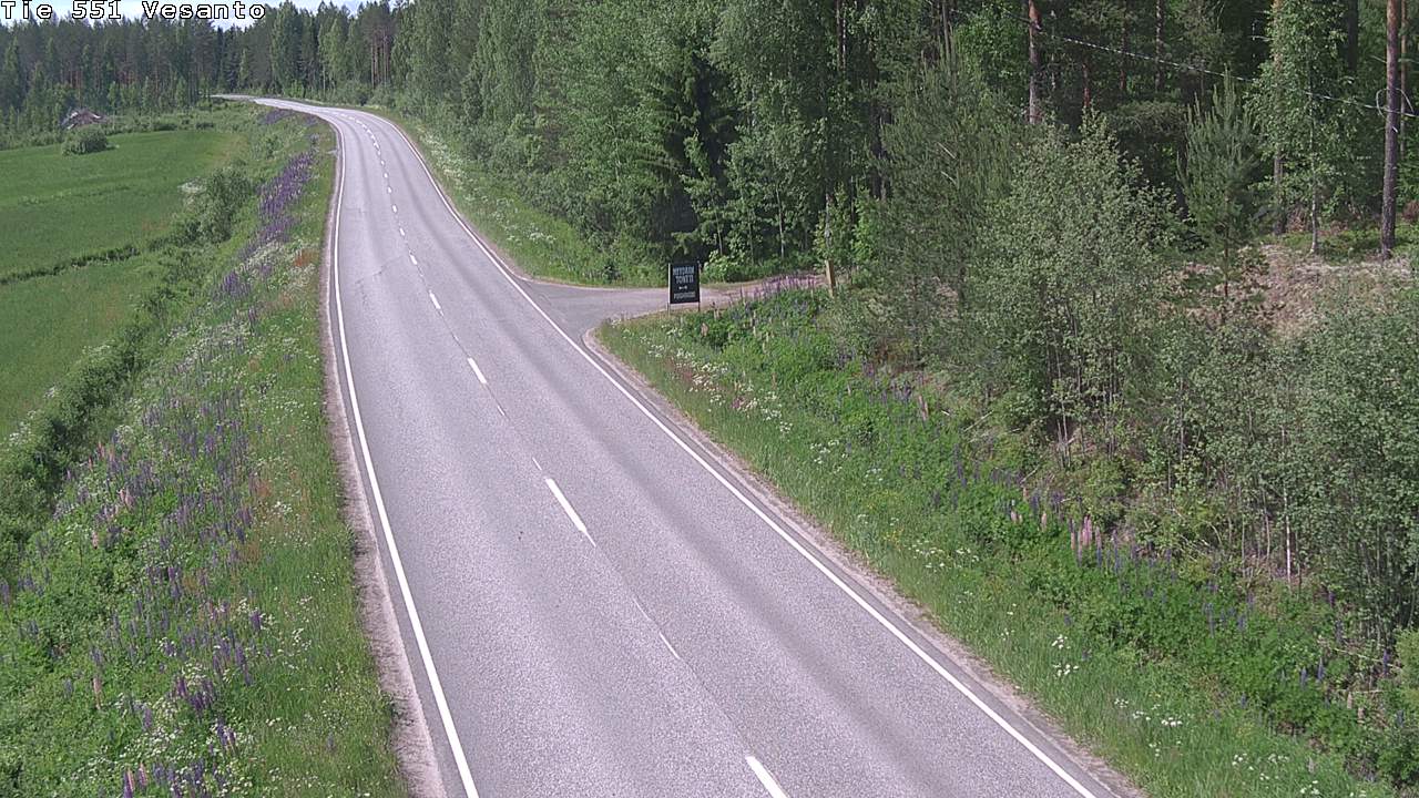 Kelikamerat Kuva Tie 551 Vesanto Löttökorpi, Vesanto, Pohjois-Savo