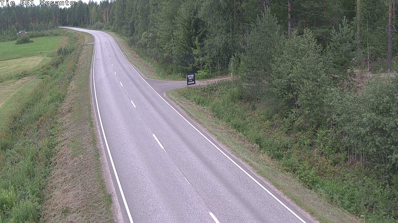 Weather Camera Image Väg 551 Vesanto Löttökorpi, Vesanto, Pohjois-Savo