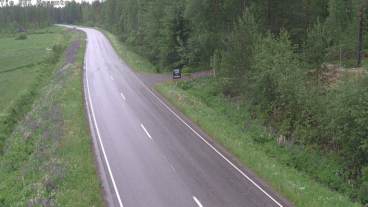 Weather Camera Image Väg 551 Vesanto Löttökorpi, Vesanto, Pohjois-Savo