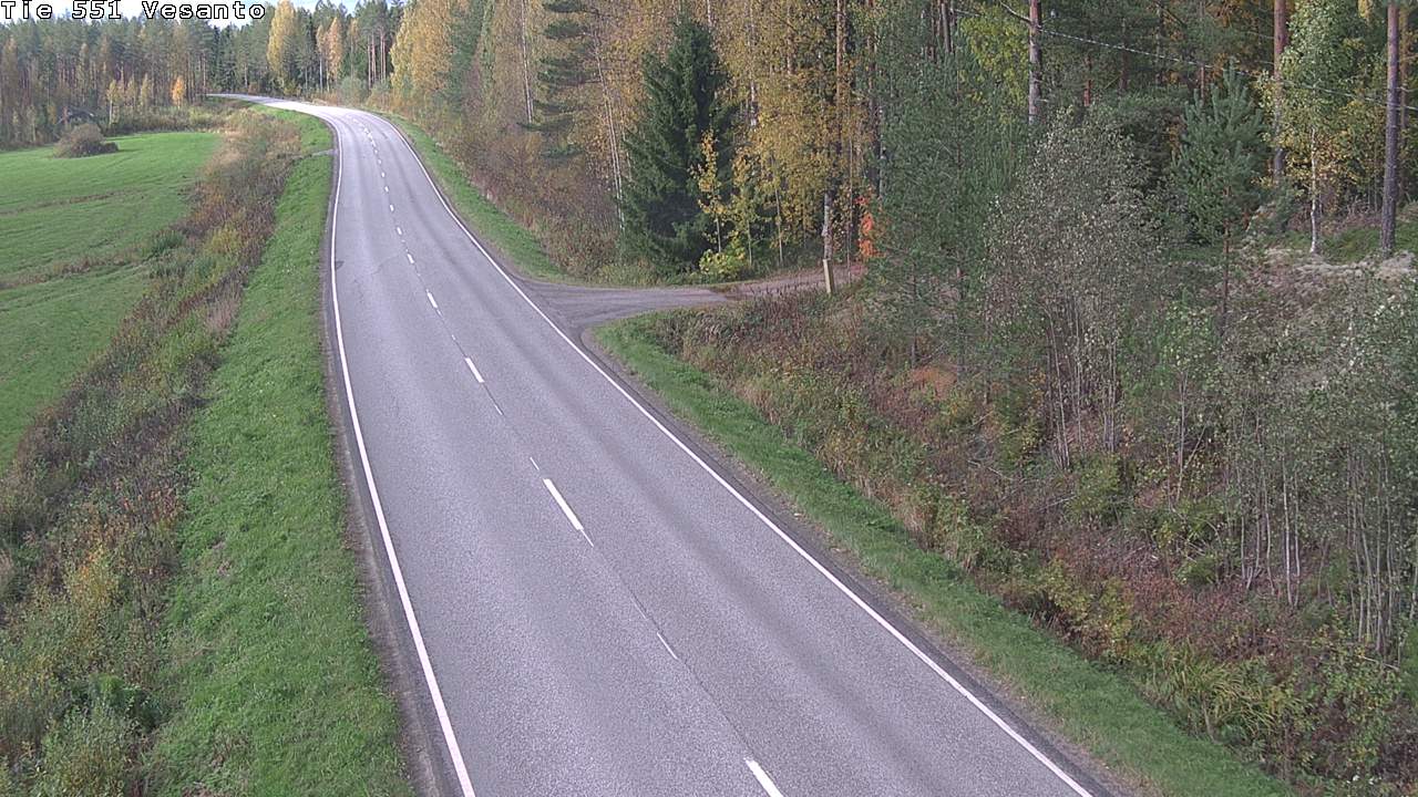 Weather Camera Image Road 551 Vesanto Löttökorpi, Vesanto, Pohjois-Savo