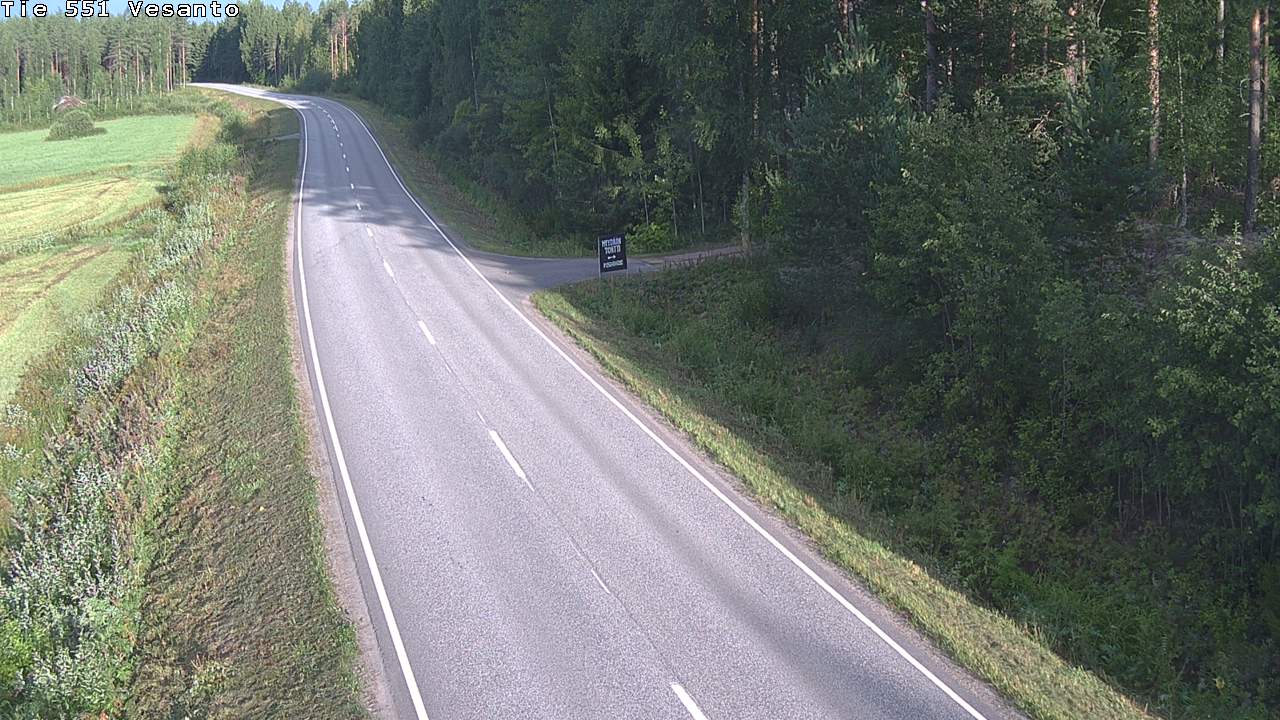 Weather Camera Image Väg 551 Vesanto Löttökorpi, Vesanto, Pohjois-Savo