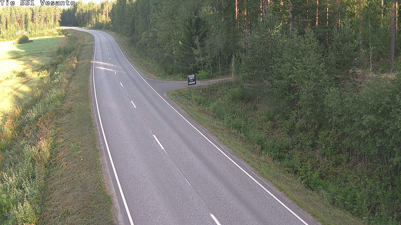 Weather Camera Image Väg 551 Vesanto Löttökorpi, Vesanto, Pohjois-Savo