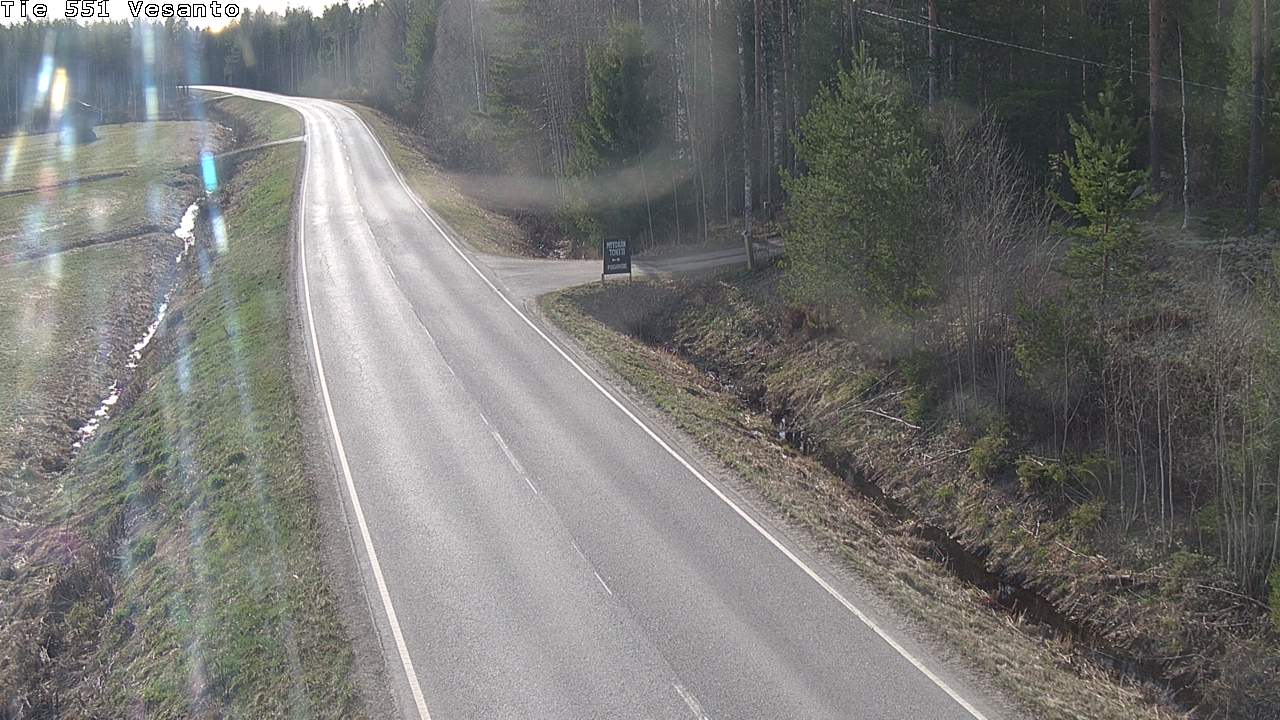 Weather Camera Image Väg 551 Vesanto Löttökorpi, Vesanto, Pohjois-Savo