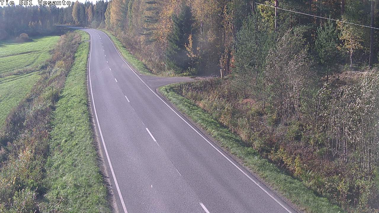 Weather Camera Image Road 551 Vesanto Löttökorpi, Vesanto, Pohjois-Savo