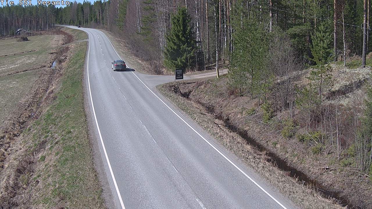Weather Camera Image Väg 551 Vesanto Löttökorpi, Vesanto, Pohjois-Savo