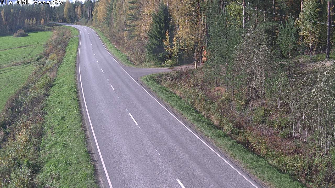 Weather Camera Image Road 551 Vesanto Löttökorpi, Vesanto, Pohjois-Savo