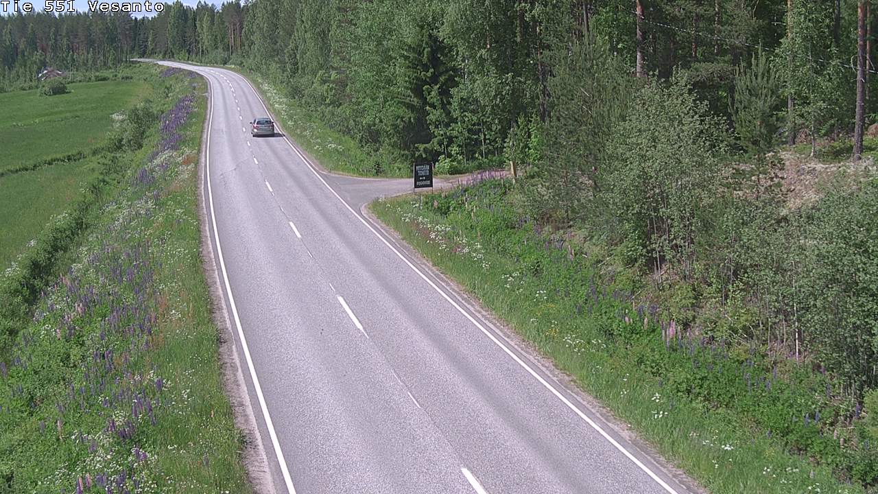 Kelikamerat Kuva Tie 551 Vesanto Löttökorpi, Vesanto, Pohjois-Savo