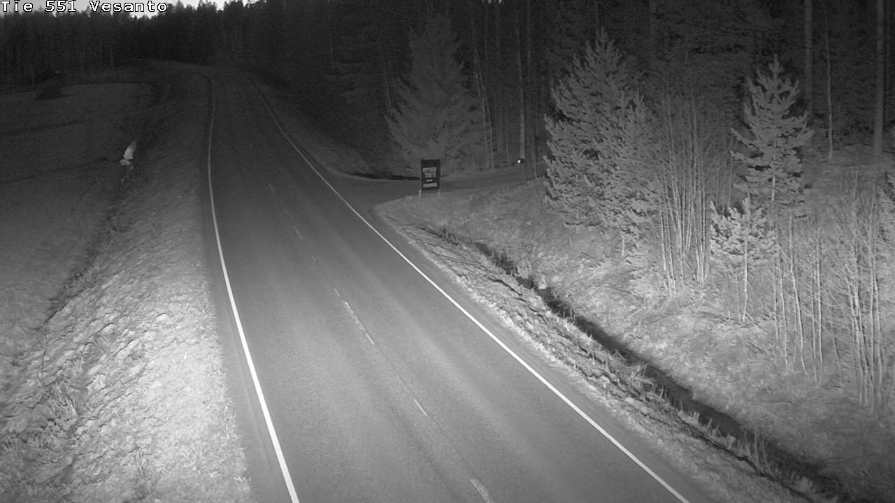 Weather Camera Image Väg 551 Vesanto Löttökorpi, Vesanto, Pohjois-Savo