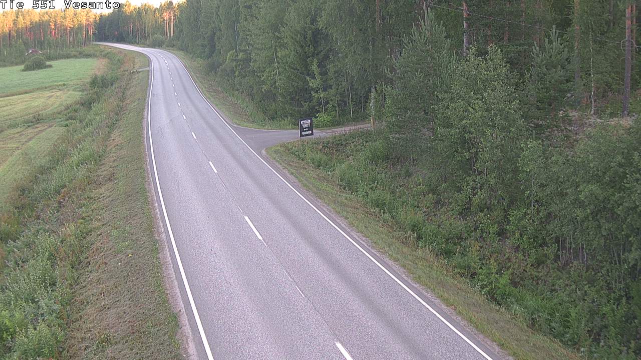 Weather Camera Image Väg 551 Vesanto Löttökorpi, Vesanto, Pohjois-Savo