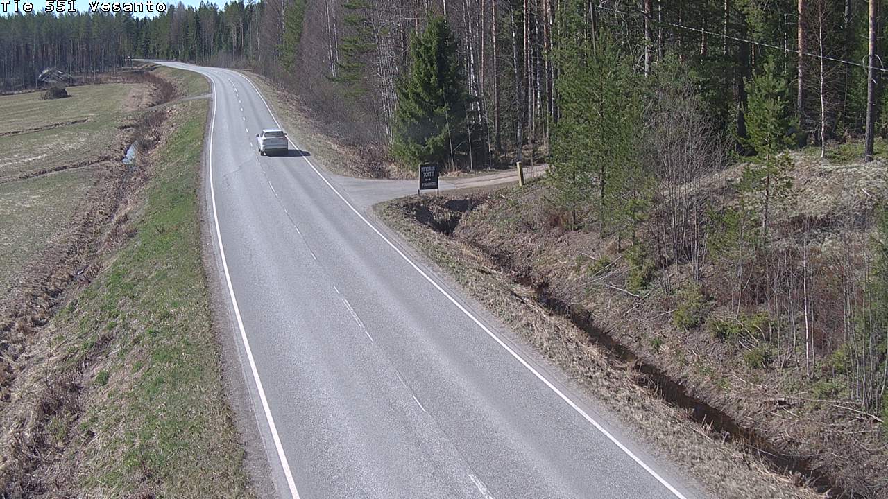 Weather Camera Image Väg 551 Vesanto Löttökorpi, Vesanto, Pohjois-Savo