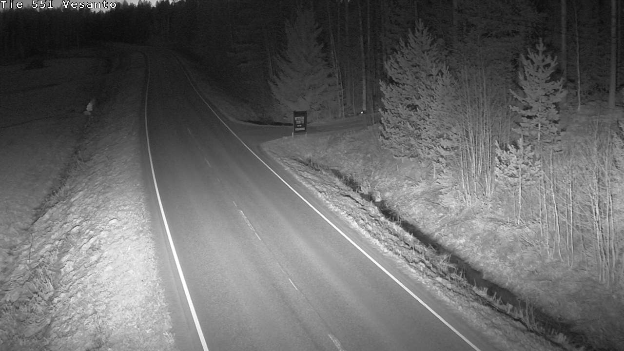 Weather Camera Image Väg 551 Vesanto Löttökorpi, Vesanto, Pohjois-Savo