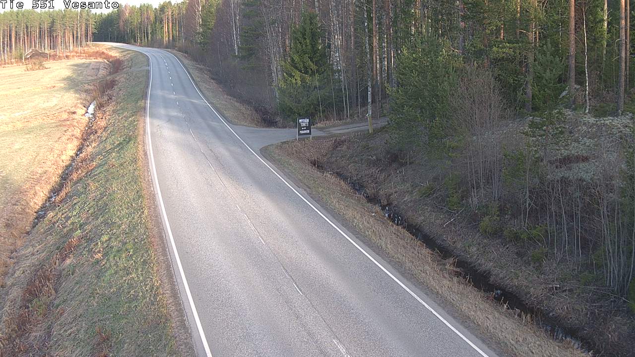 Weather Camera Image Väg 551 Vesanto Löttökorpi, Vesanto, Pohjois-Savo