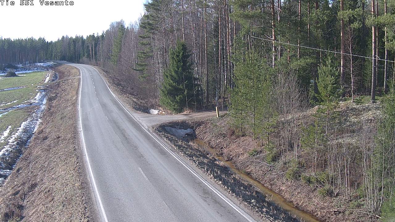 Weather Camera Image Väg 551 Vesanto Löttökorpi, Vesanto, Pohjois-Savo