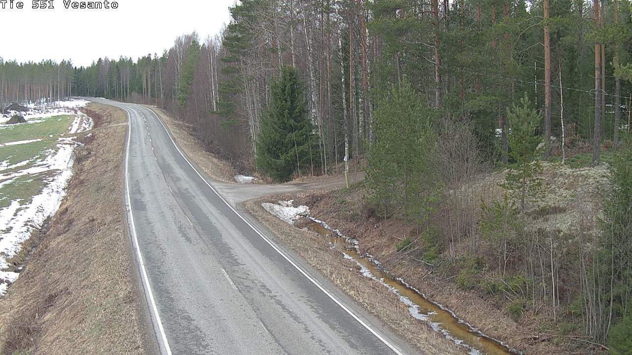 Weather Camera Image Väg 551 Vesanto Löttökorpi, Vesanto, Pohjois-Savo