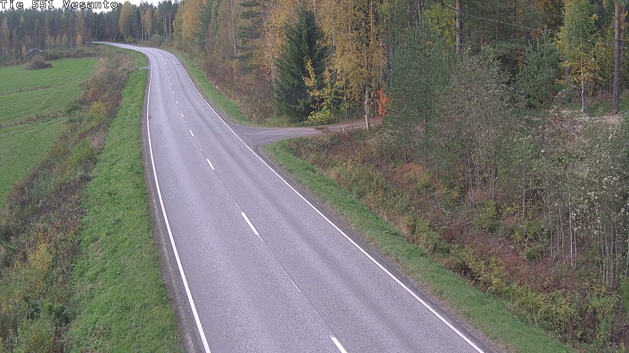 Weather Camera Image Road 551 Vesanto Löttökorpi, Vesanto, Pohjois-Savo