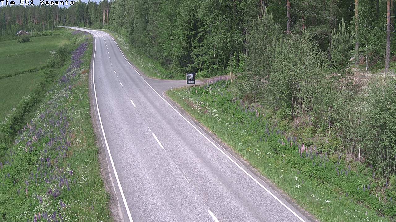 Kelikamerat Kuva Tie 551 Vesanto Löttökorpi, Vesanto, Pohjois-Savo