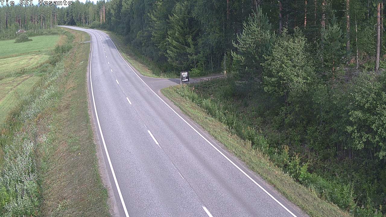 Weather Camera Image Väg 551 Vesanto Löttökorpi, Vesanto, Pohjois-Savo