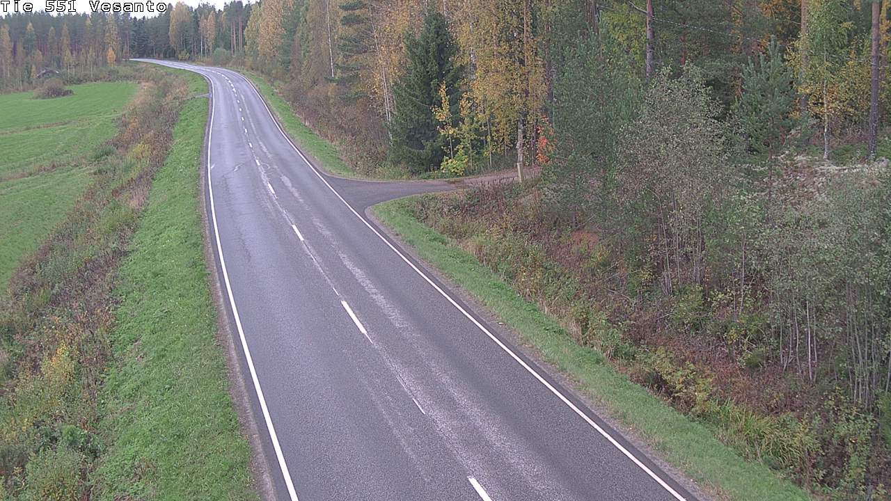 Weather Camera Image Road 551 Vesanto Löttökorpi, Vesanto, Pohjois-Savo