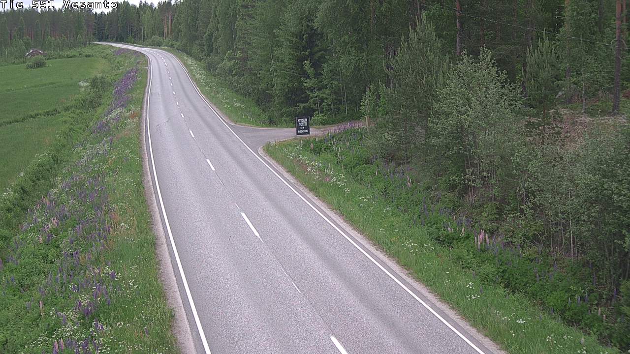 Kelikamerat Kuva Tie 551 Vesanto Löttökorpi, Vesanto, Pohjois-Savo
