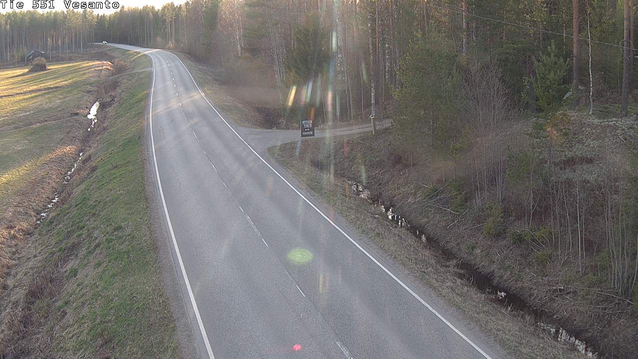 Weather Camera Image Väg 551 Vesanto Löttökorpi, Vesanto, Pohjois-Savo