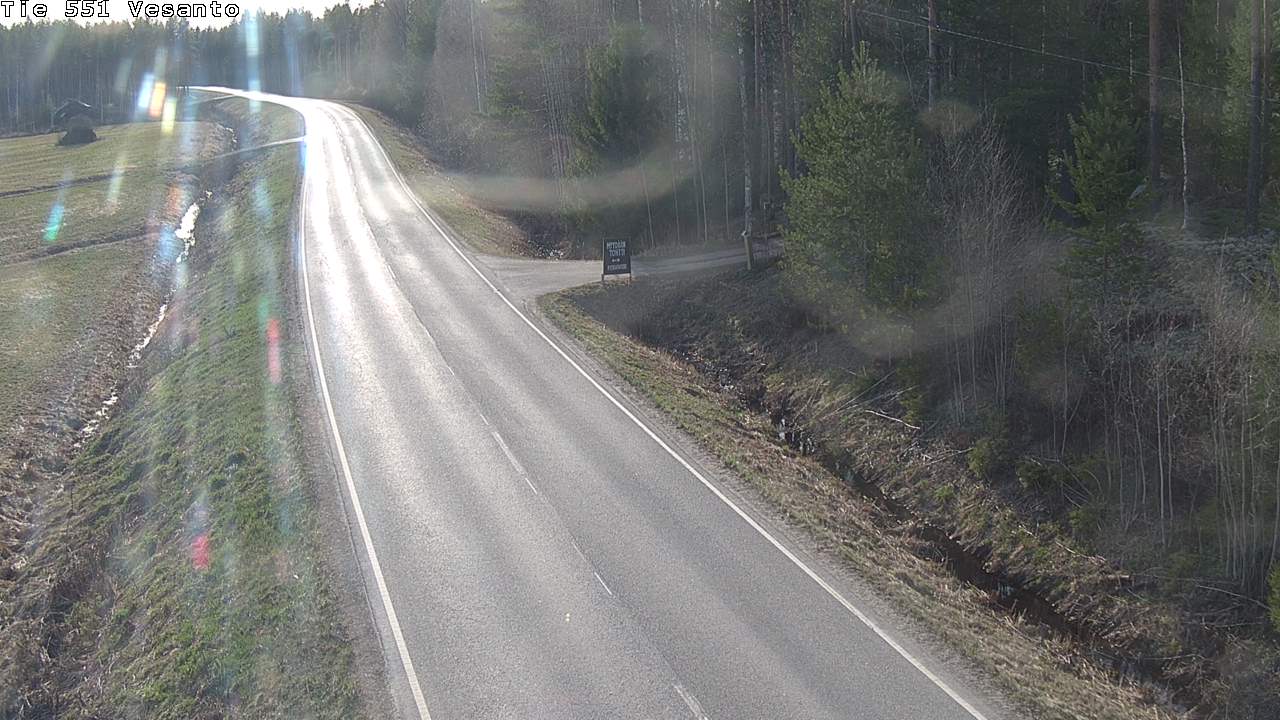Weather Camera Image Väg 551 Vesanto Löttökorpi, Vesanto, Pohjois-Savo