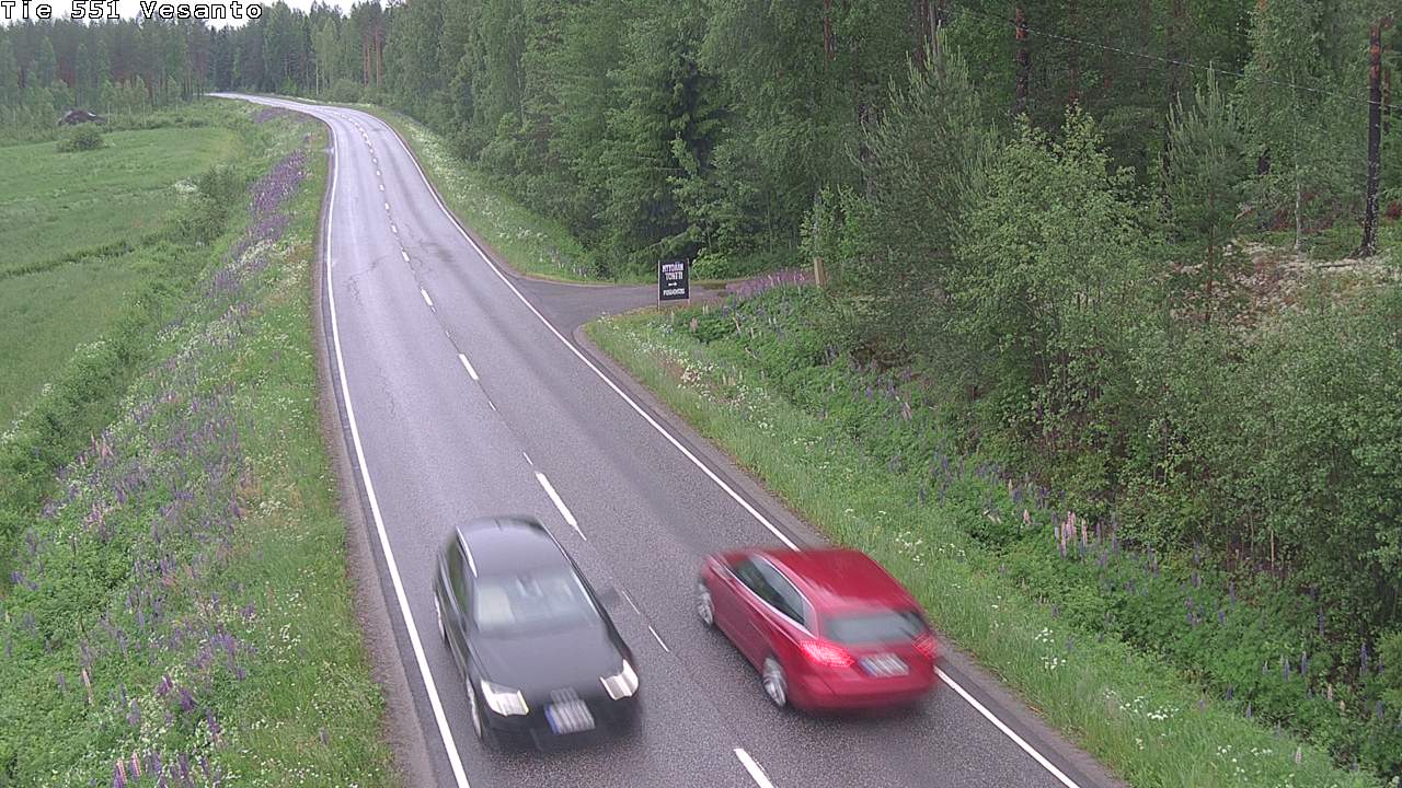 Weather Camera Image Väg 551 Vesanto Löttökorpi, Vesanto, Pohjois-Savo