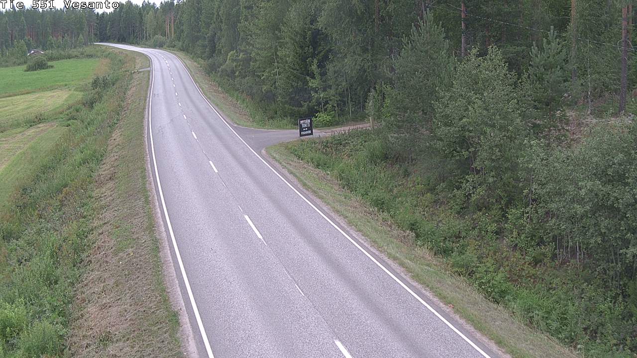 Weather Camera Image Road 551 Vesanto Löttökorpi, Vesanto, Pohjois-Savo