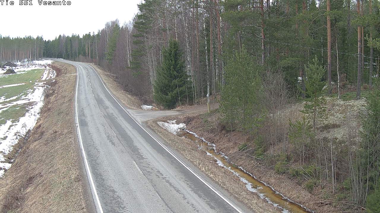 Weather Camera Image Väg 551 Vesanto Löttökorpi, Vesanto, Pohjois-Savo