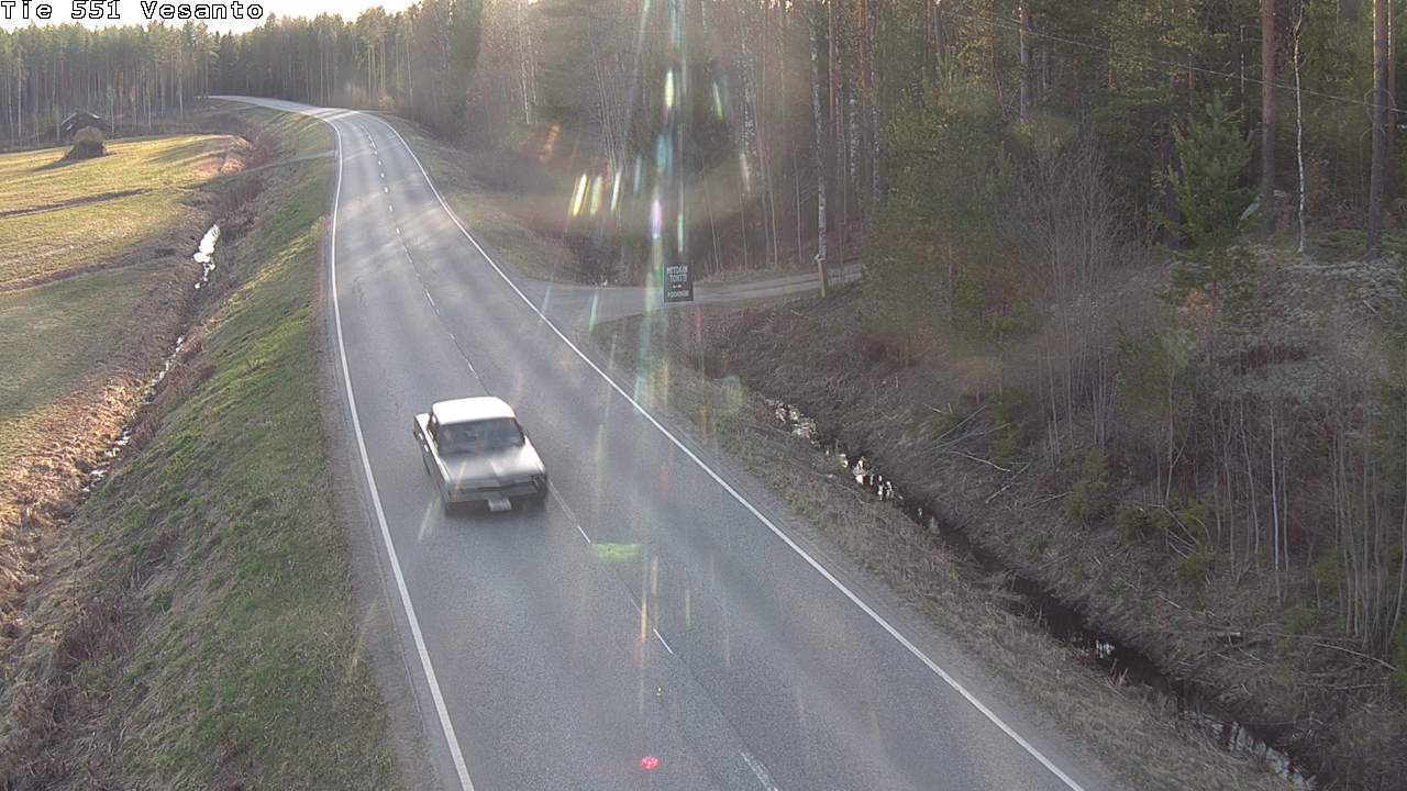 Weather Camera Image Väg 551 Vesanto Löttökorpi, Vesanto, Pohjois-Savo