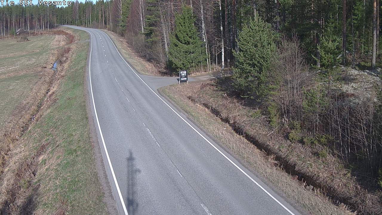 Weather Camera Image Väg 551 Vesanto Löttökorpi, Vesanto, Pohjois-Savo
