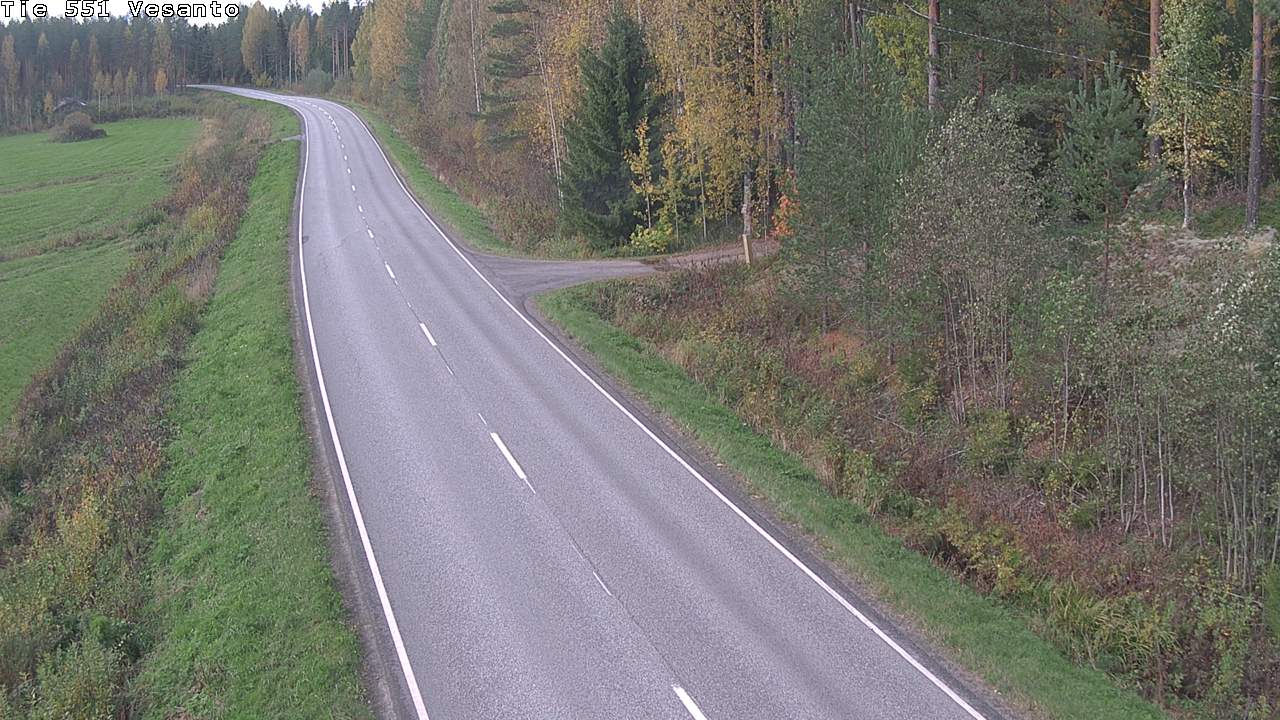Weather Camera Image Road 551 Vesanto Löttökorpi, Vesanto, Pohjois-Savo