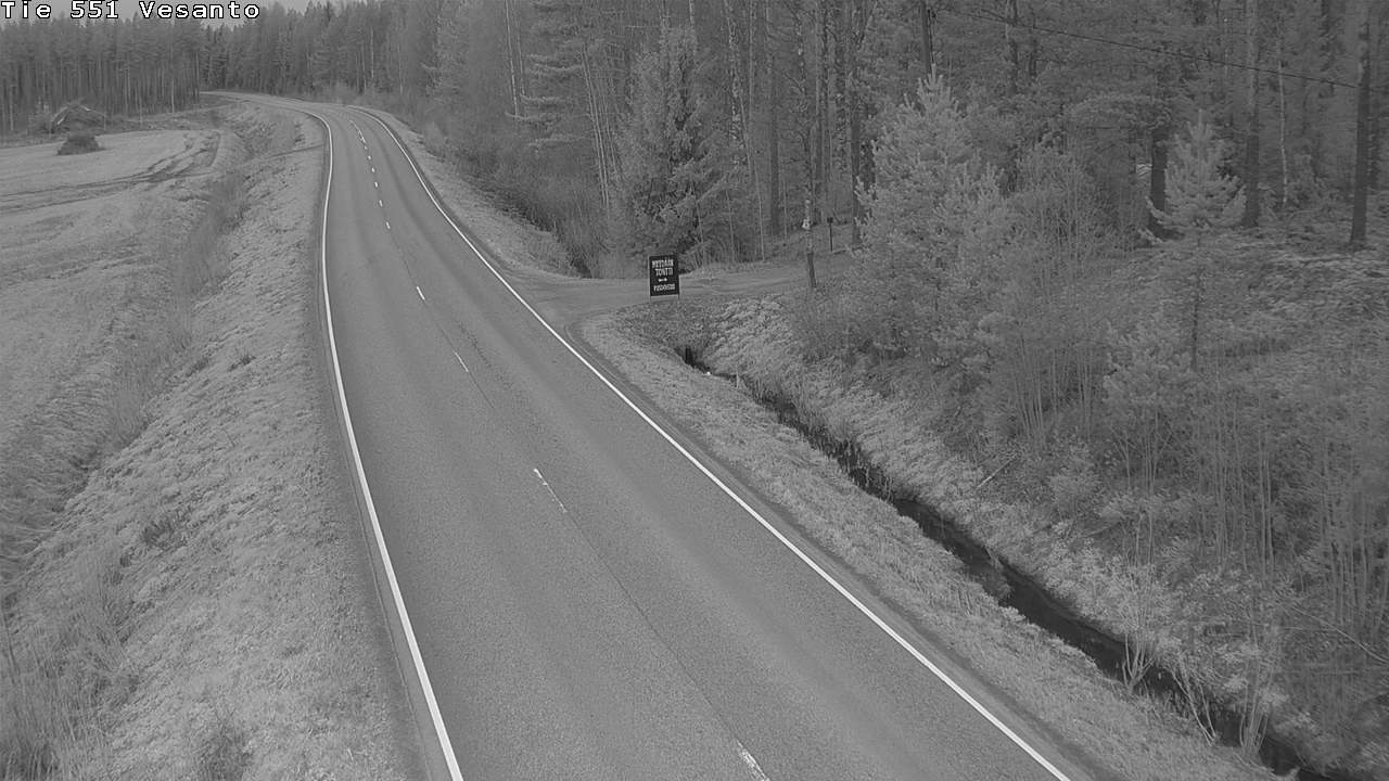Weather Camera Image Väg 551 Vesanto Löttökorpi, Vesanto, Pohjois-Savo