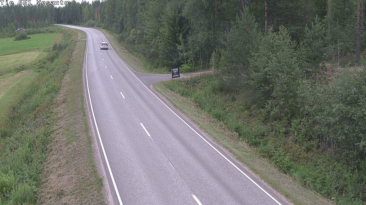 Weather Camera Image Väg 551 Vesanto Löttökorpi, Vesanto, Pohjois-Savo