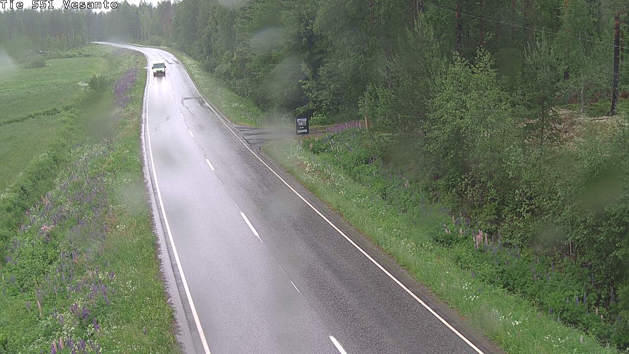 Weather Camera Image Väg 551 Vesanto Löttökorpi, Vesanto, Pohjois-Savo