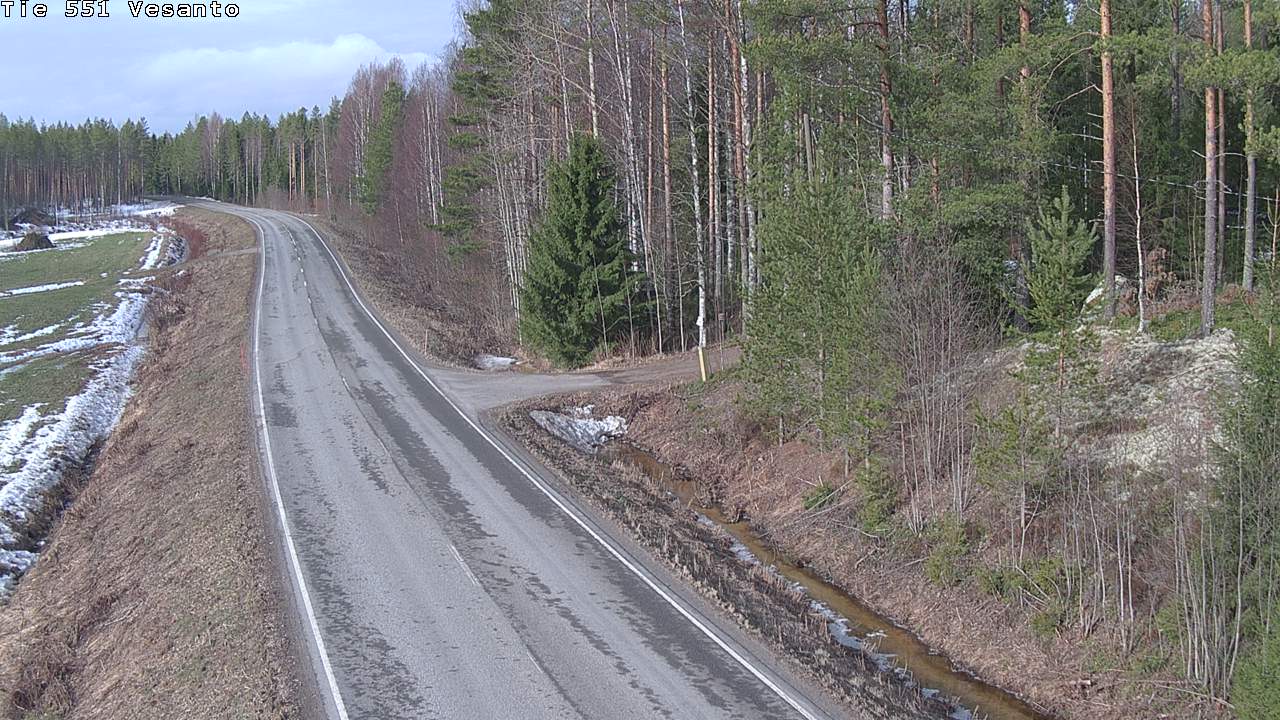 Weather Camera Image Väg 551 Vesanto Löttökorpi, Vesanto, Pohjois-Savo