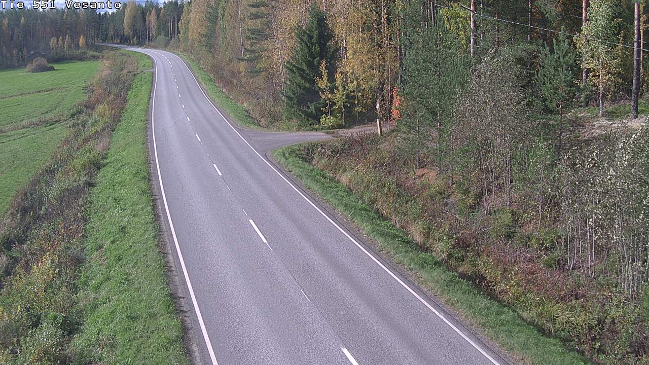 Weather Camera Image Road 551 Vesanto Löttökorpi, Vesanto, Pohjois-Savo