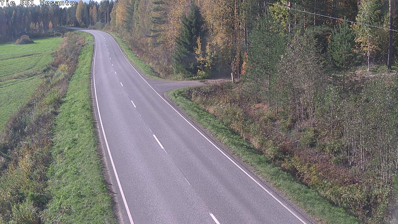Weather Camera Image Road 551 Vesanto Löttökorpi, Vesanto, Pohjois-Savo